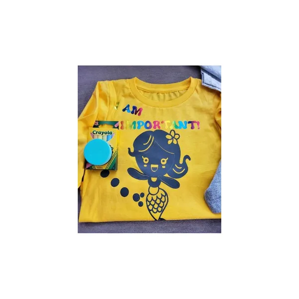 I Am Important Chalk Board Color On Shirt