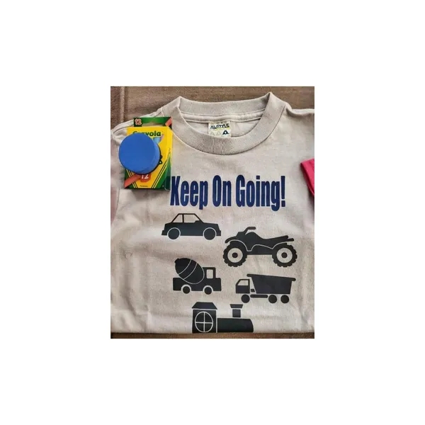 Keep On Going Chalk Board Color On Shirt